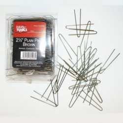 2.5" Plain Pins Brown (Box...