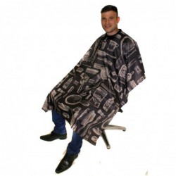 Vintage Barber Gown - Charcoal